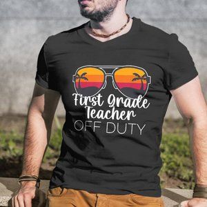 1st Grade Teacher Off Duty Sunglasses Beach Sunset